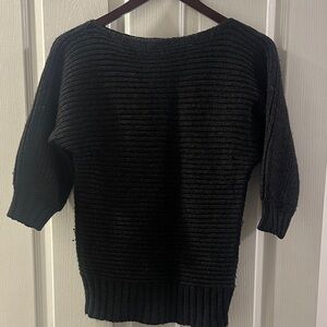 Club Monaco Charcoal Ribbed Sweater